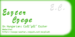 eszter czege business card